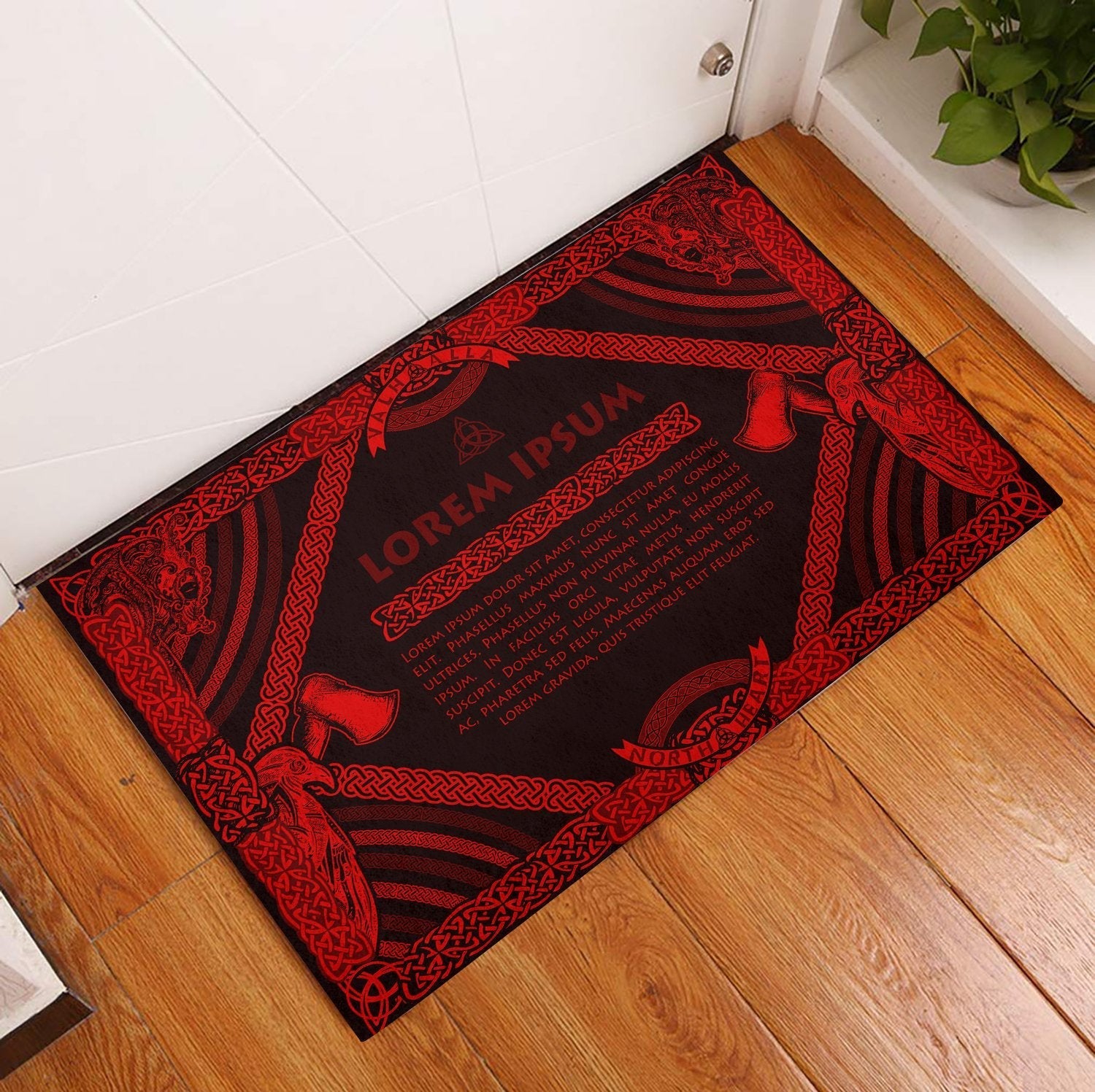 viking-doormat-rubber-base-doormat-celtic-northern-mythology-red