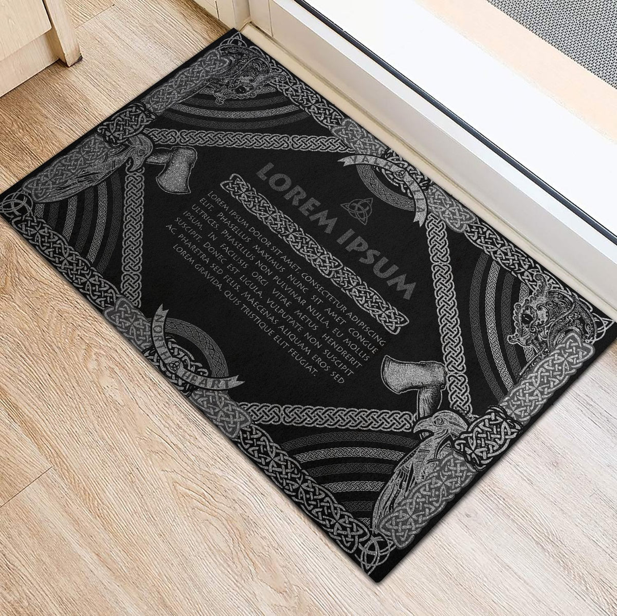 viking-doormat-rubber-base-doormat-celtic-northern-mythology-silver