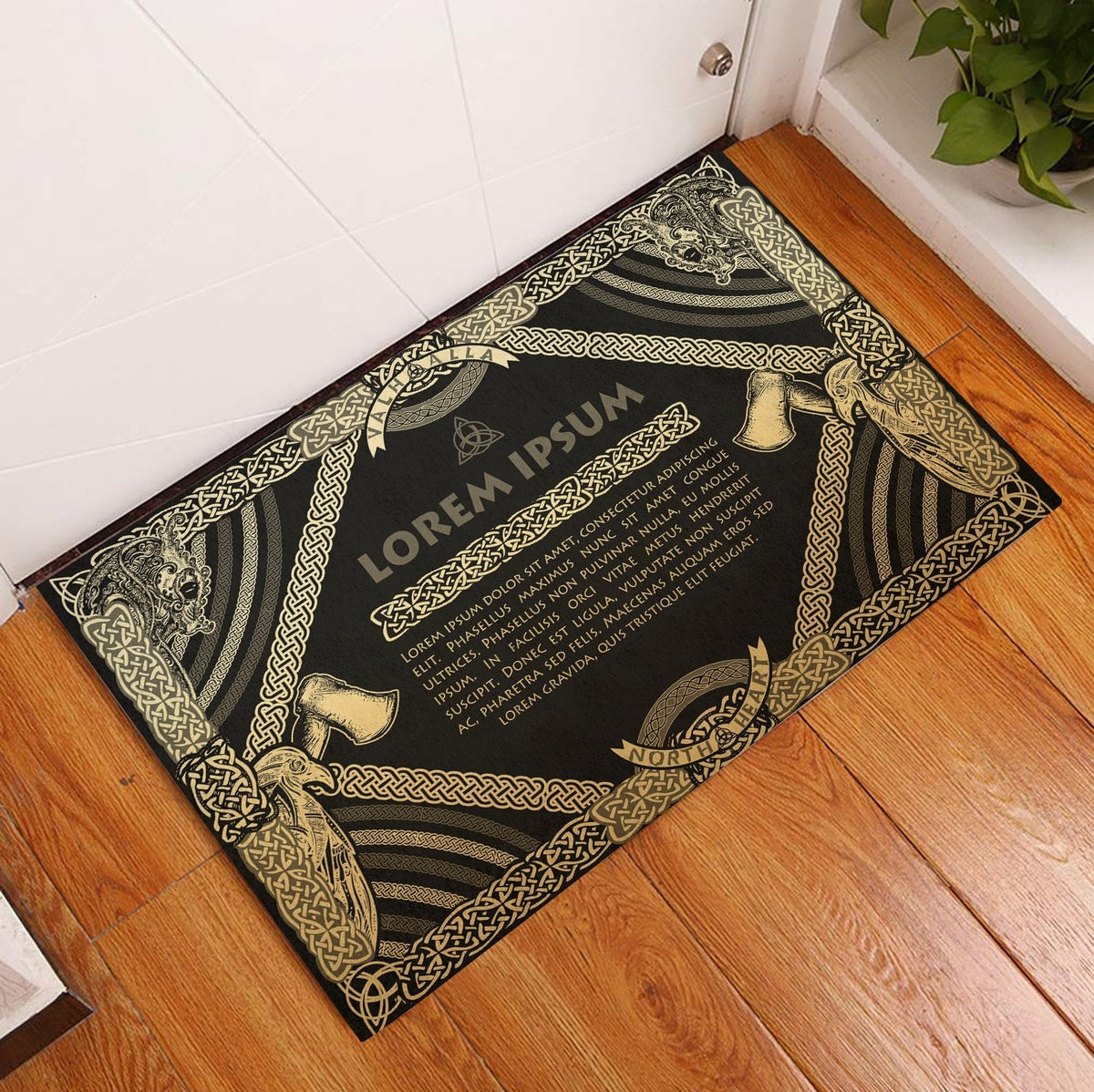 viking-doormat-rubber-base-doormat-celtic-northern-mythology-special-gold