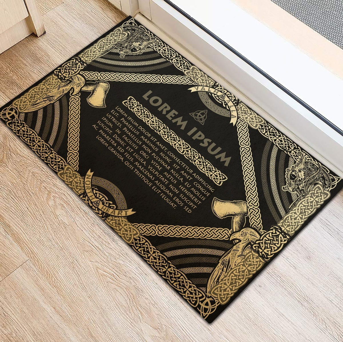 viking-doormat-rubber-base-doormat-celtic-northern-mythology-special-gold