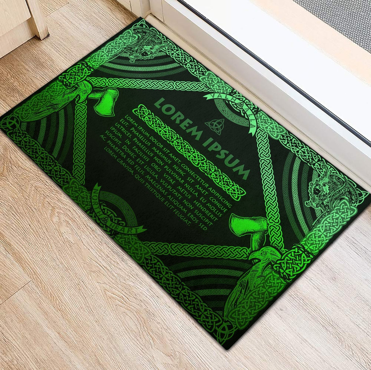 viking-doormat-rubber-base-doormat-celtic-northern-mythology-special-green