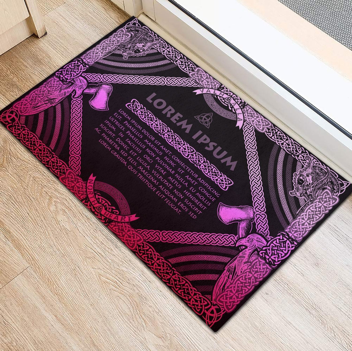 viking-doormat-rubber-base-doormat-celtic-northern-mythology-special-pink
