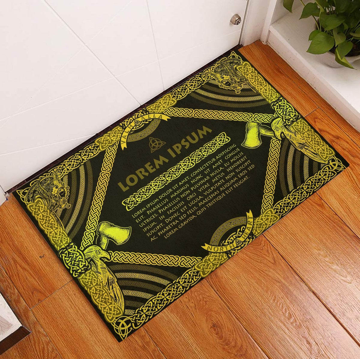 viking-doormat-rubber-base-doormat-celtic-northern-mythology-special-yellow