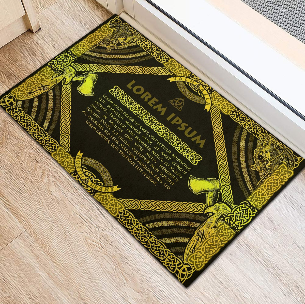 viking-doormat-rubber-base-doormat-celtic-northern-mythology-special-yellow