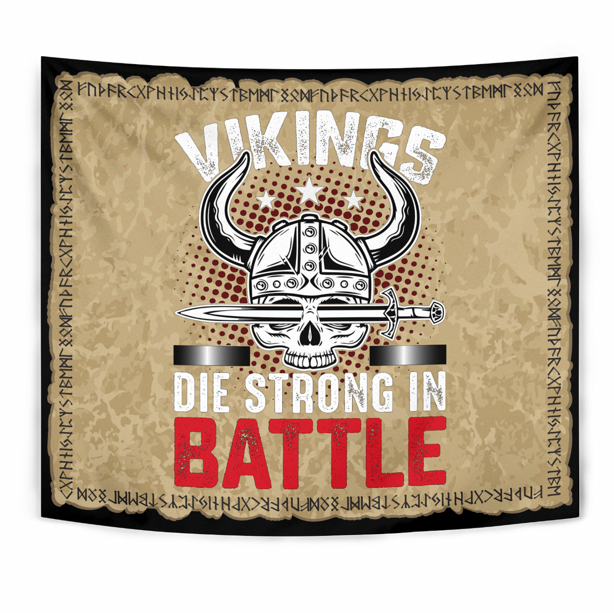 Viking Tapestry - Viking Die Strong In Battle RLT12 - Wonder Print Shop