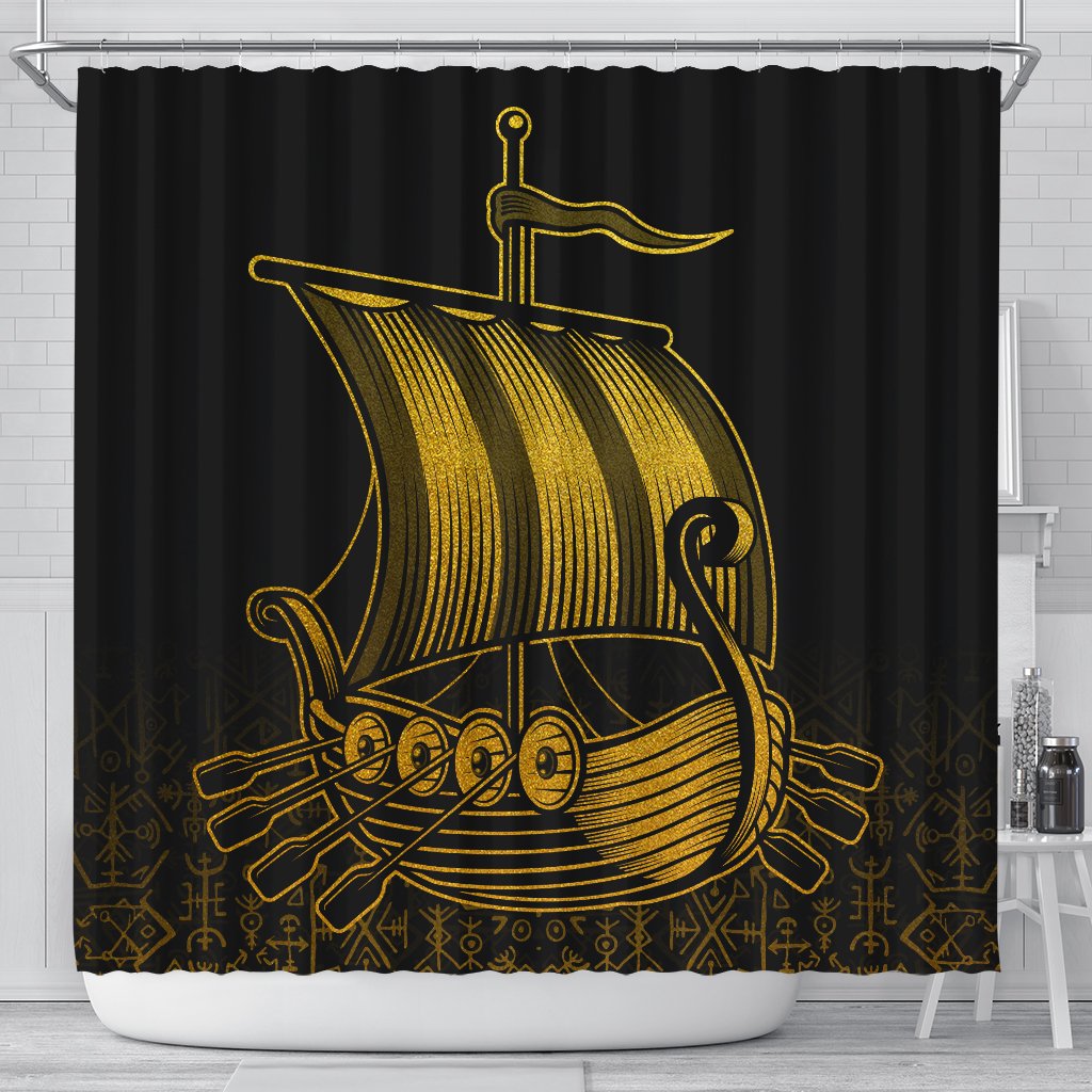 viking-shower-curtain-drakkar-golden