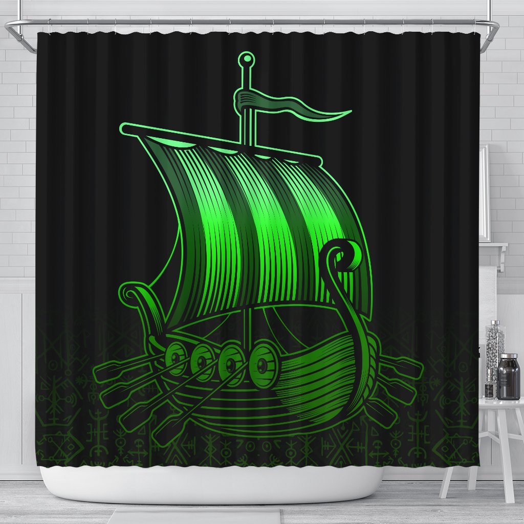 viking-shower-curtain-drakkar-special-green