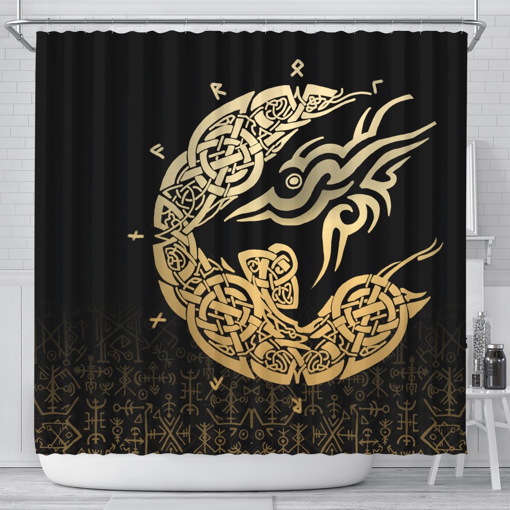 viking-shower-curtain-fenrir-special-gold