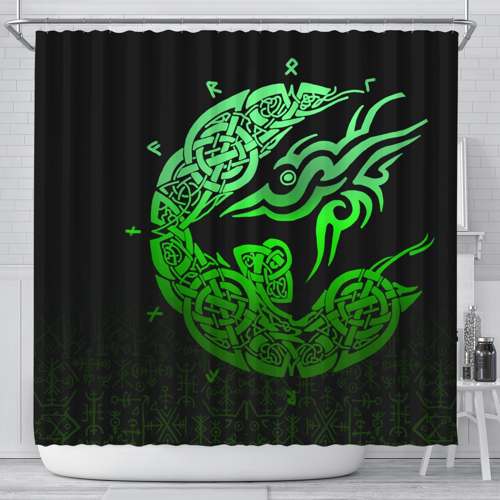 viking-shower-curtain-fenrir-special-green