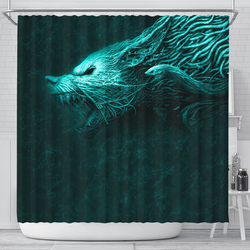viking-shower-curtain-fenrir-wolf-cyan