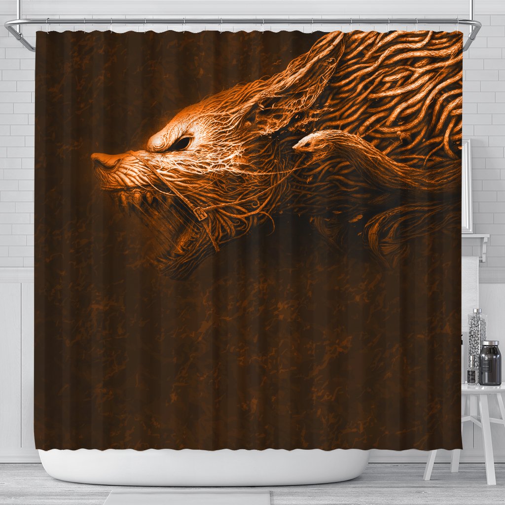 viking-shower-curtain-fenrir-wolf-orange