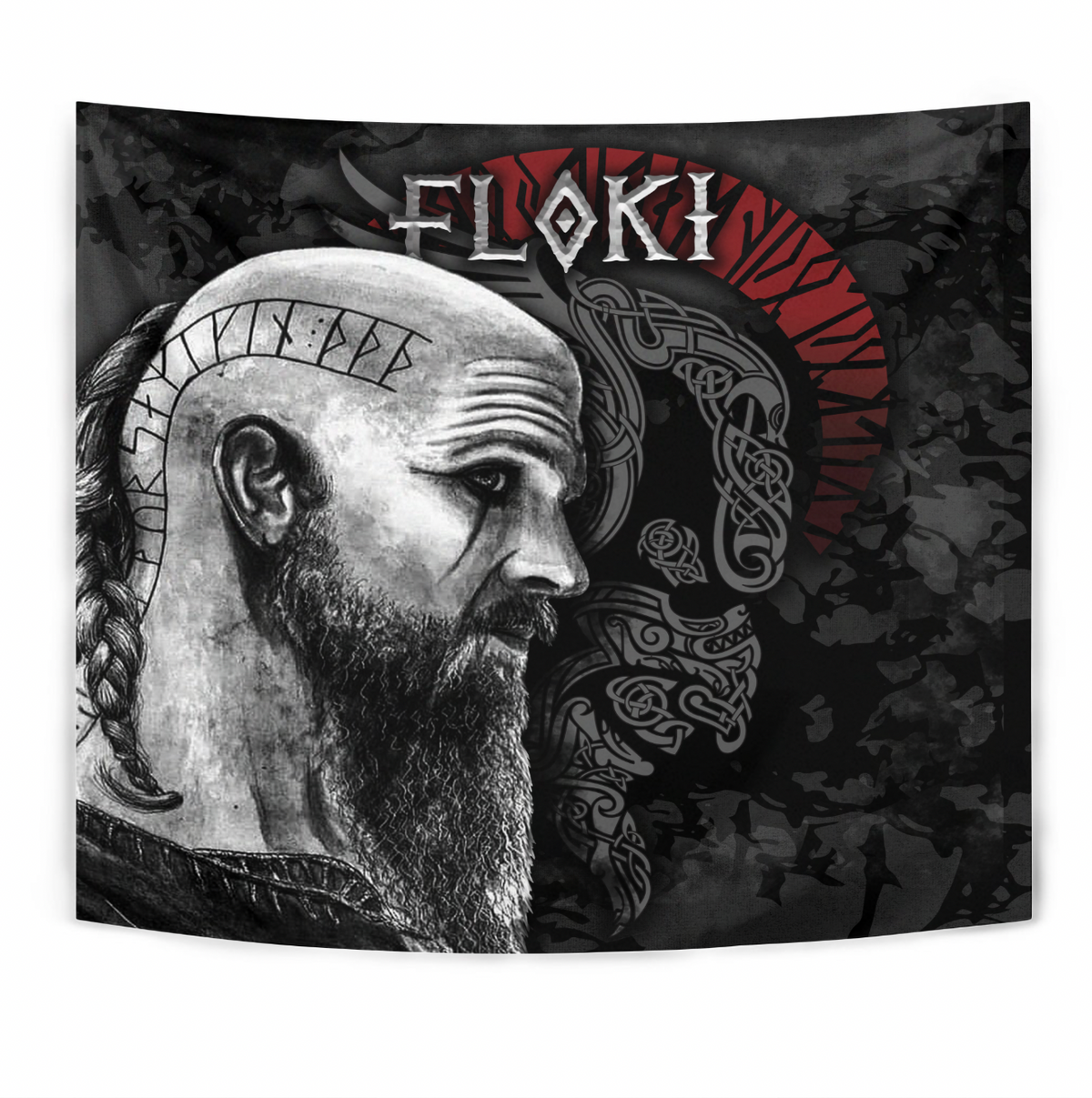 Viking Tapestry - Viking Floki 3D RLT12 - Wonder Print Shop
