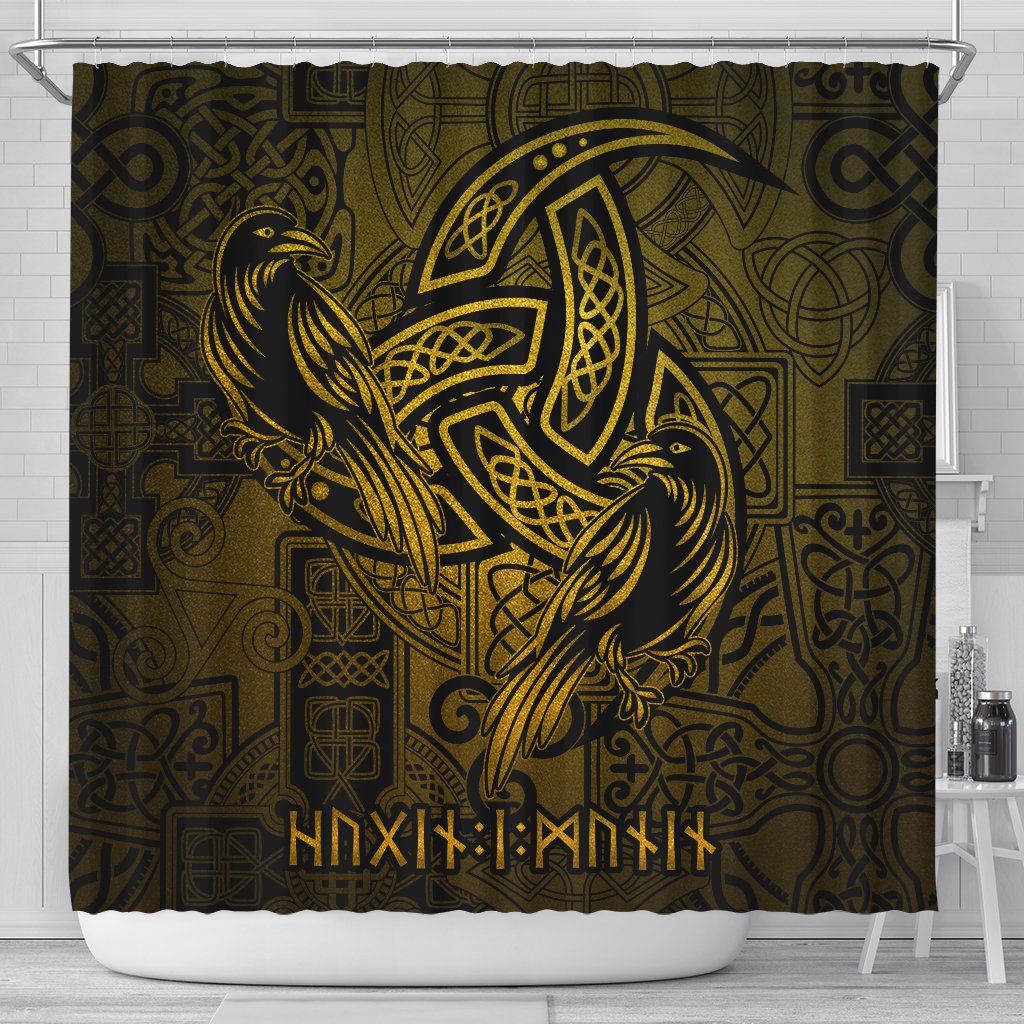 viking-shower-curtain-hugin-and-munin-golden