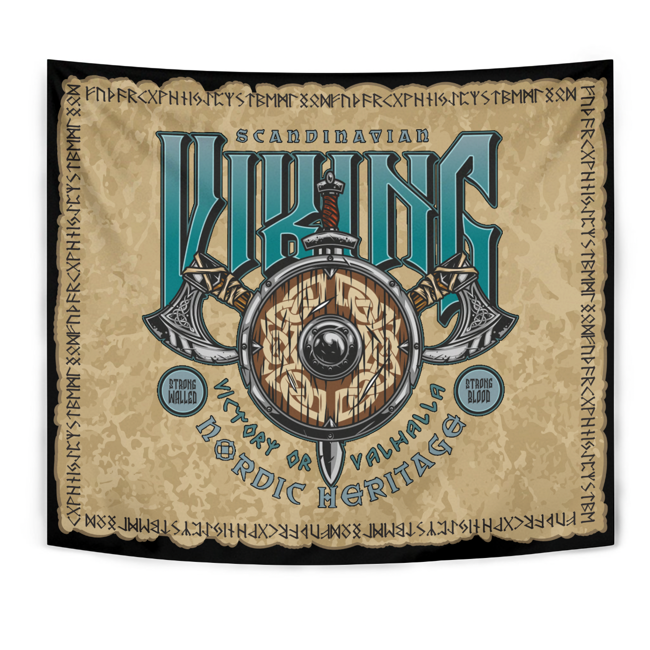 Viking Tapestry - Viking Nordic Heritage RLT12 - Wonder Print Shop