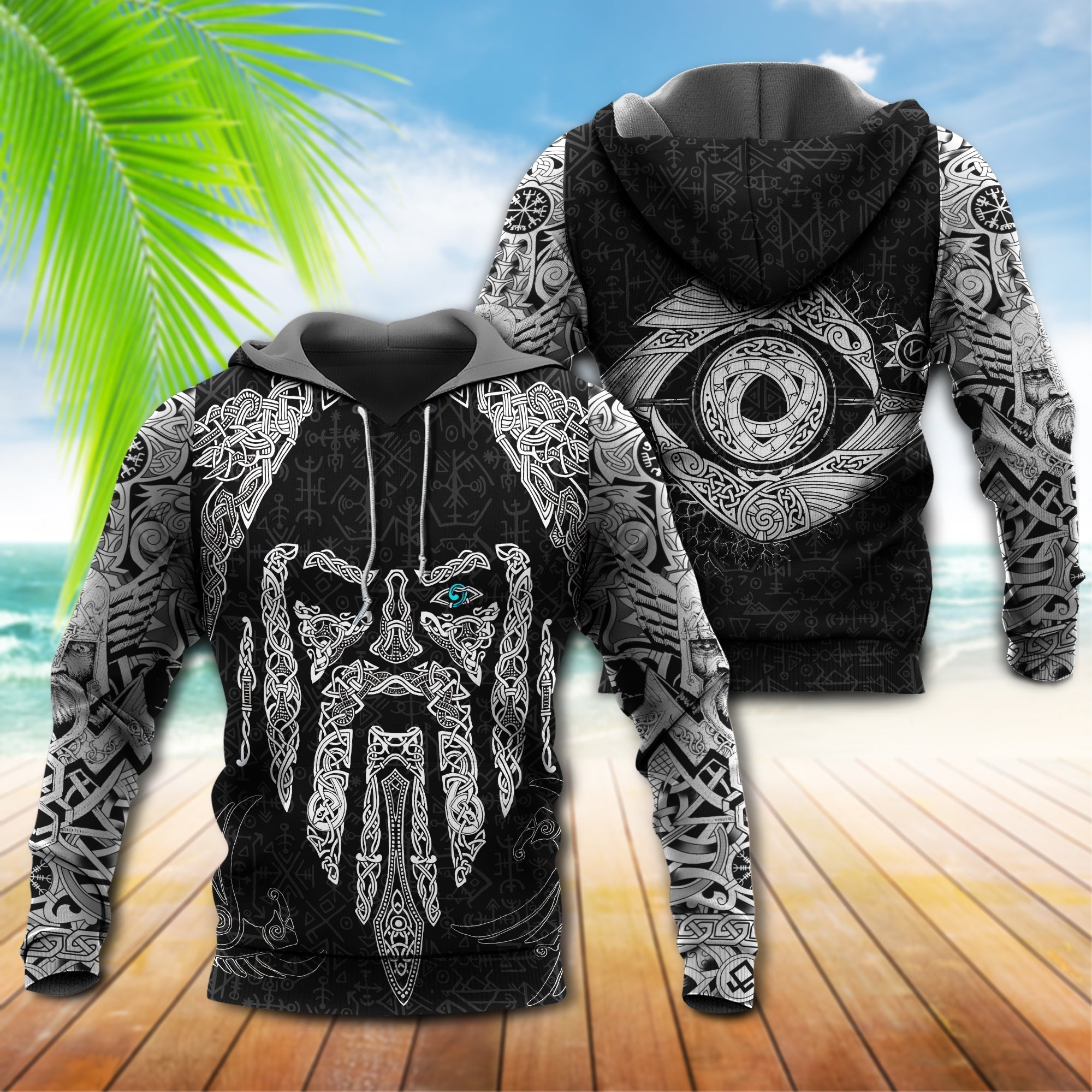 Odin's Mask Viking Men's Hoodie