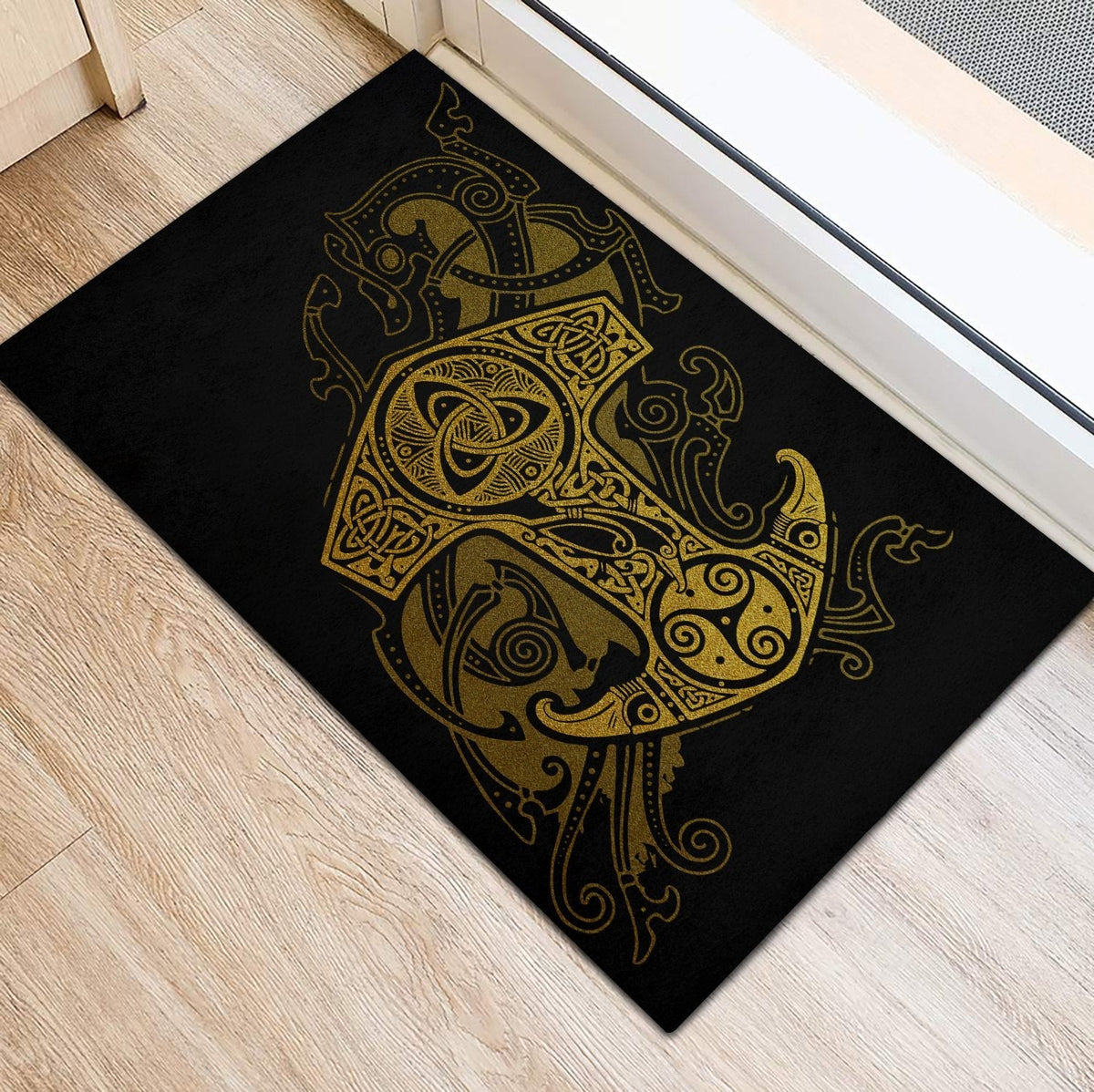 viking-doormat-rubber-base-doormat-pattern-golden