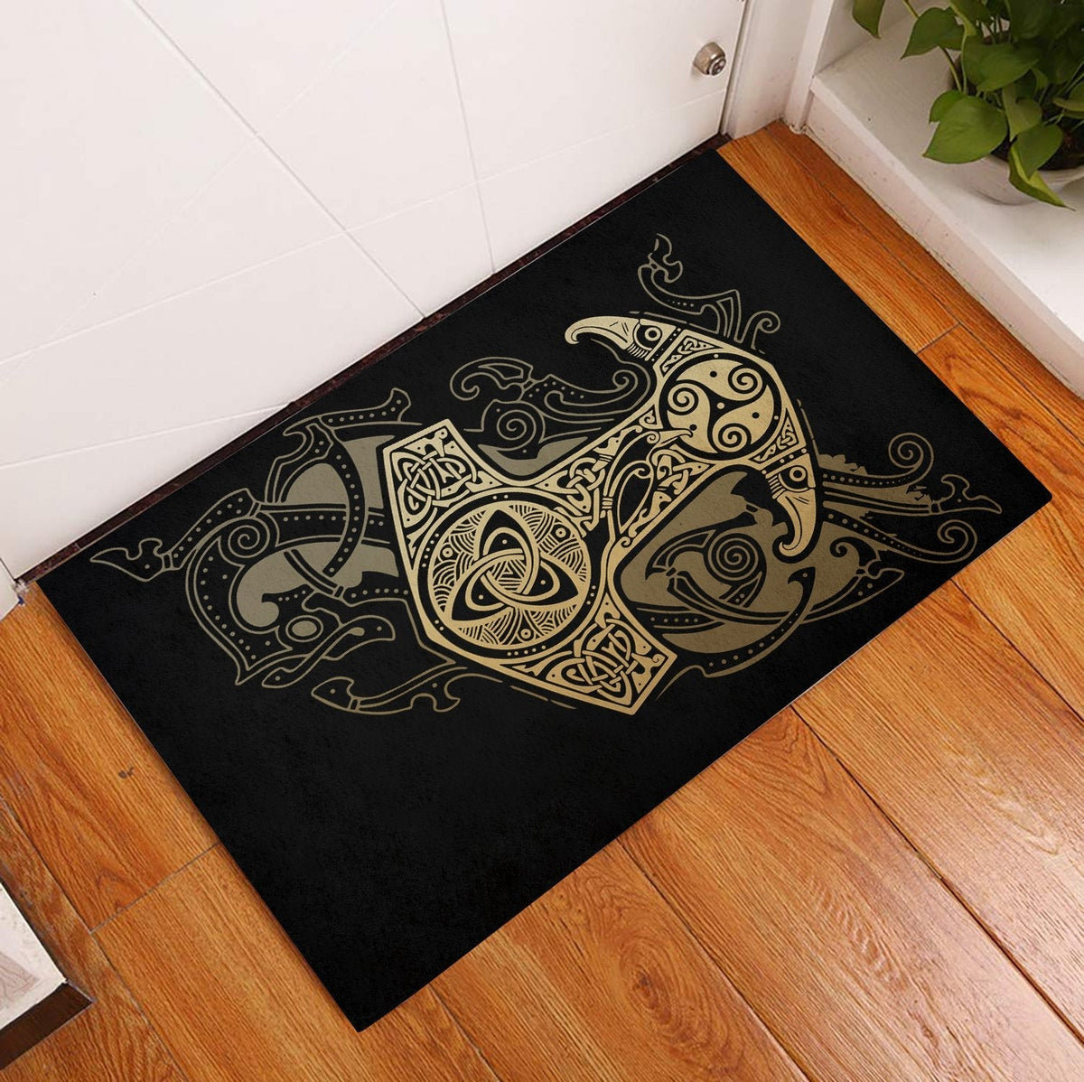 viking-doormat-rubber-base-doormat-pattern-special-gold