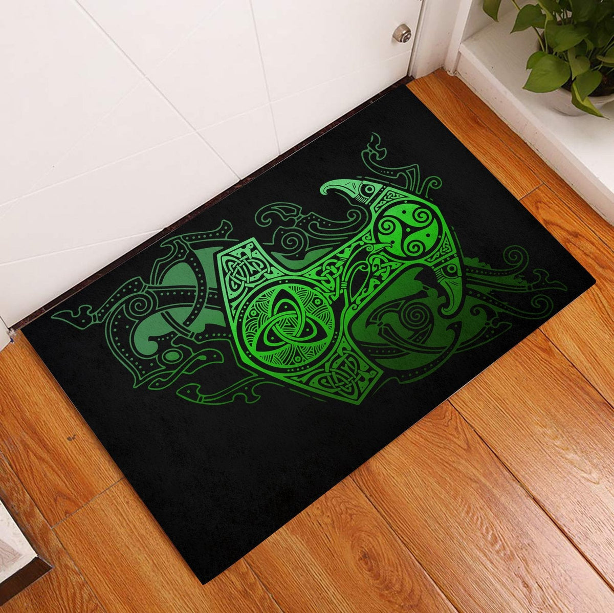 viking-doormat-rubber-base-doormat-pattern-special-green