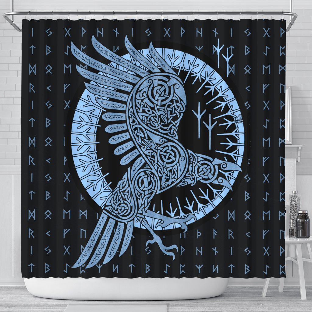 viking-shower-curtain-raven-celtic-pastel