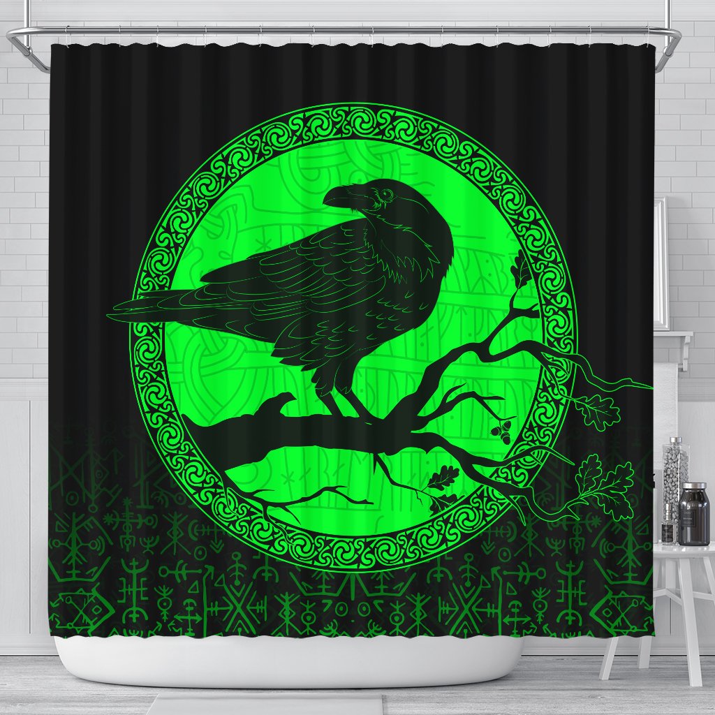 viking-shower-curtain-raven-green