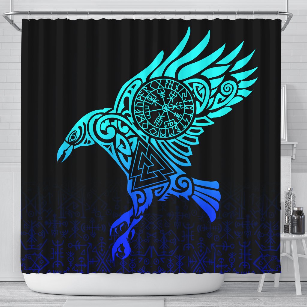 viking-shower-curtain-raven-odin-special-blue
