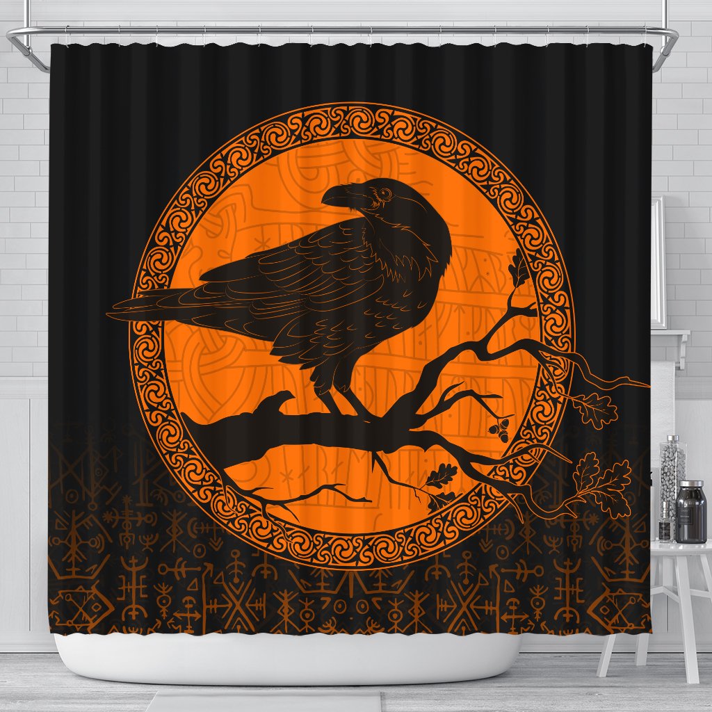 viking-shower-curtain-raven-orange