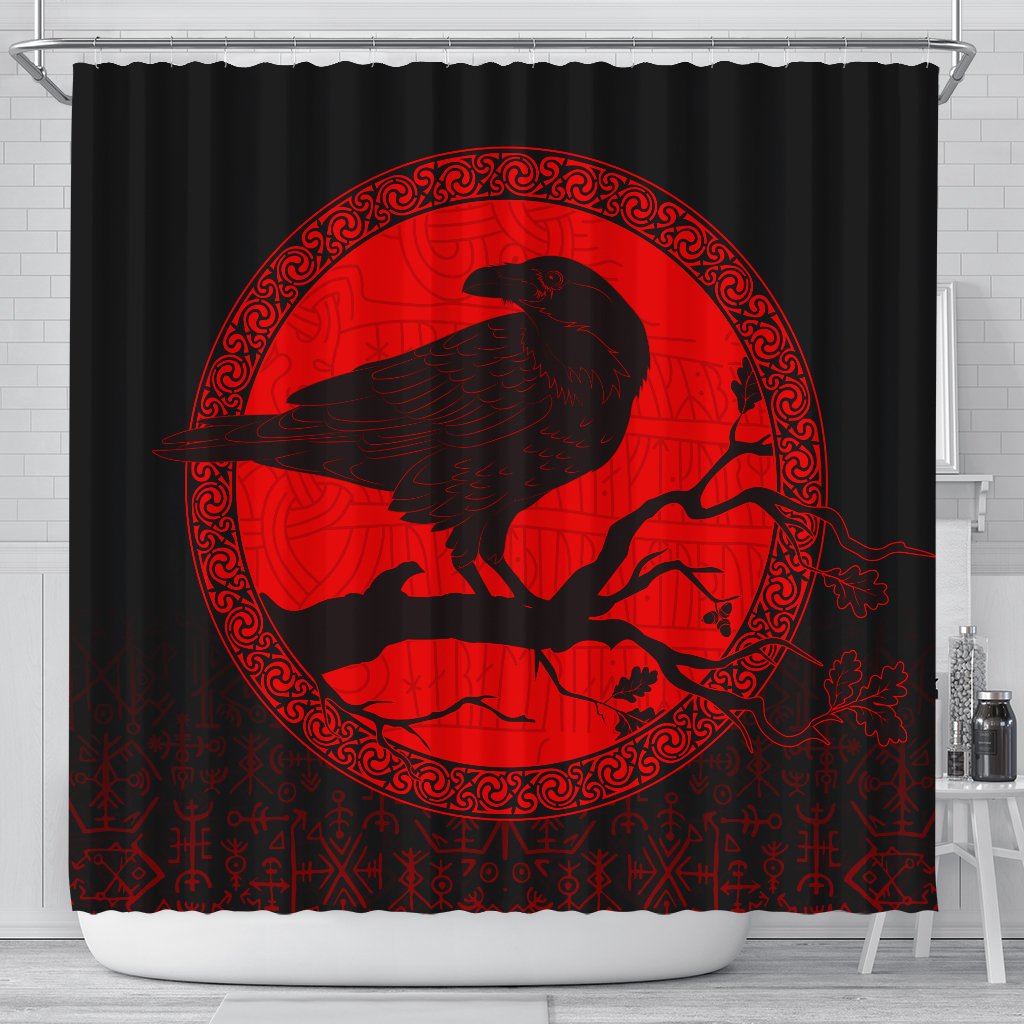 viking-shower-curtain-raven-red
