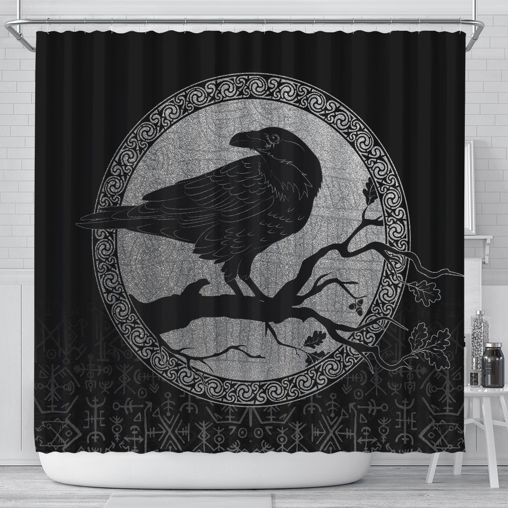 viking-shower-curtain-raven-silver