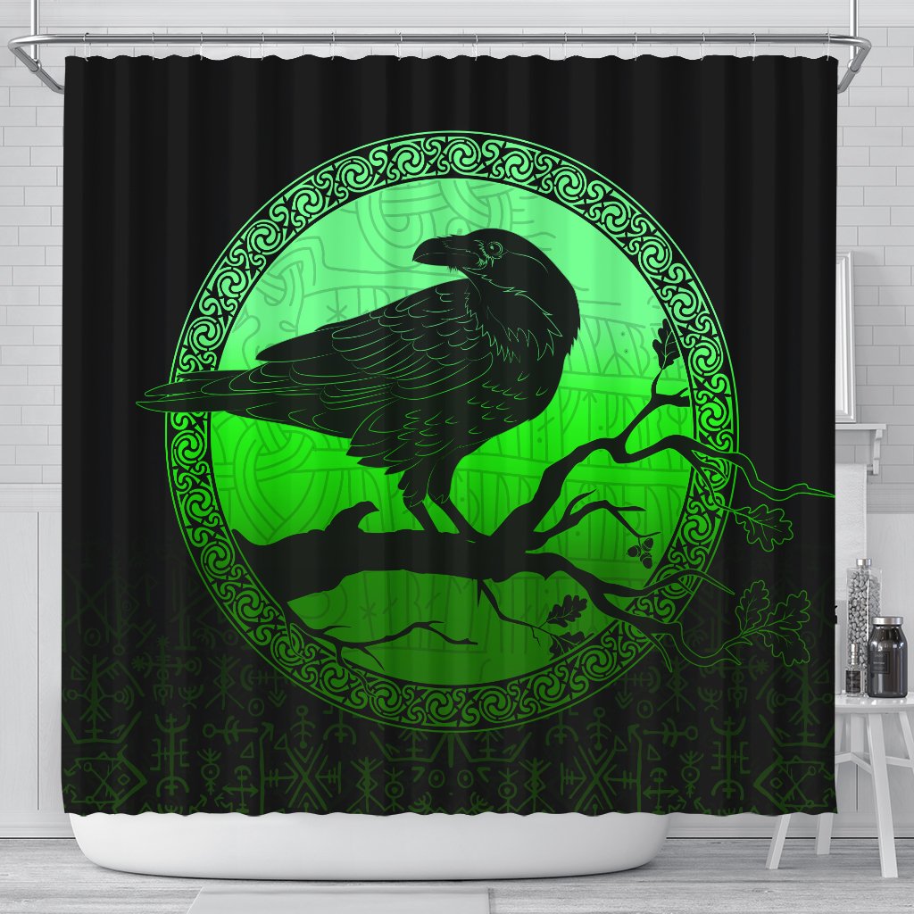 viking-shower-curtain-raven-special-green