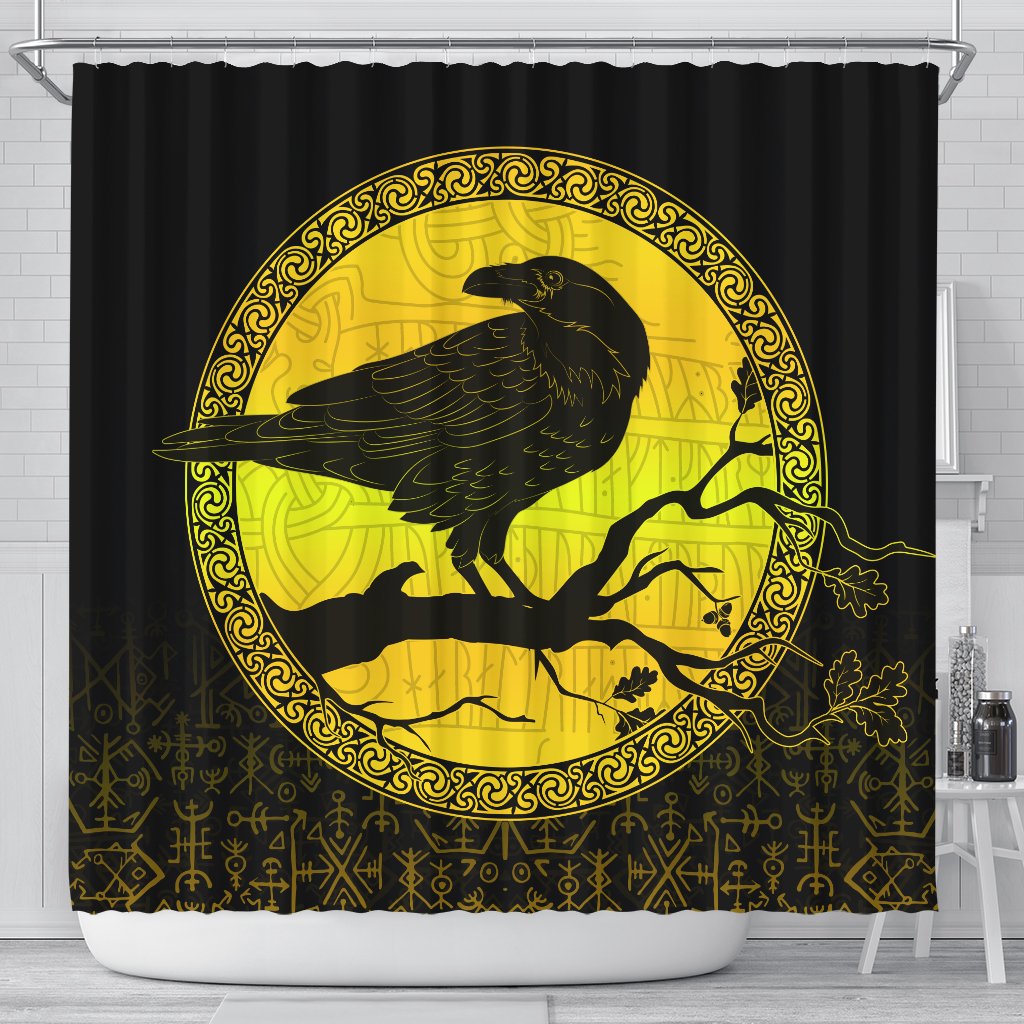 viking-shower-curtain-raven-special-yellow