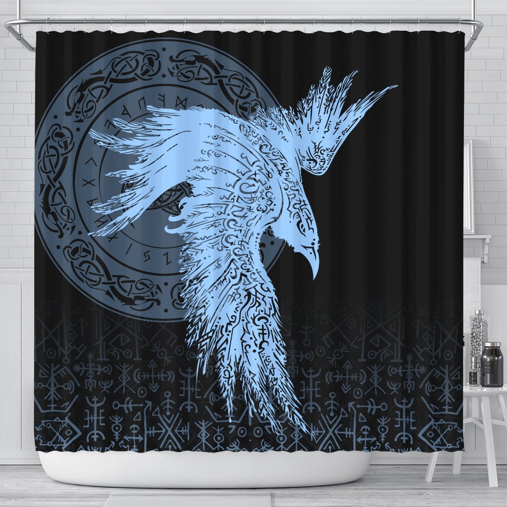 viking-shower-curtain-raven-tattoo-pastel