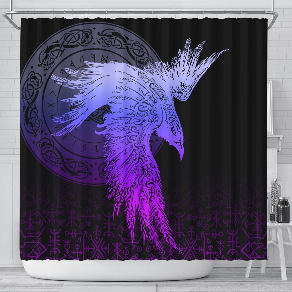 viking-shower-curtain-raven-tattoo-special-purple