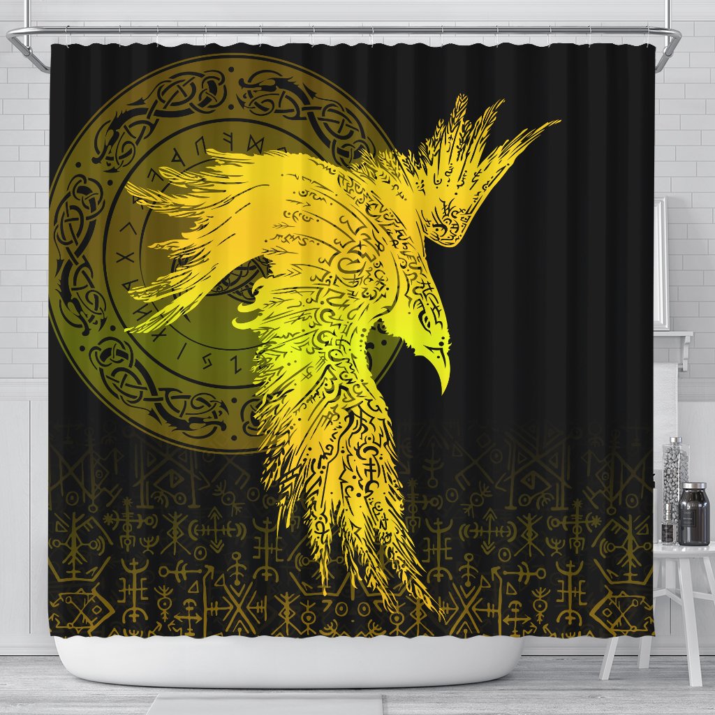 viking-shower-curtain-raven-tattoo-special-yellow