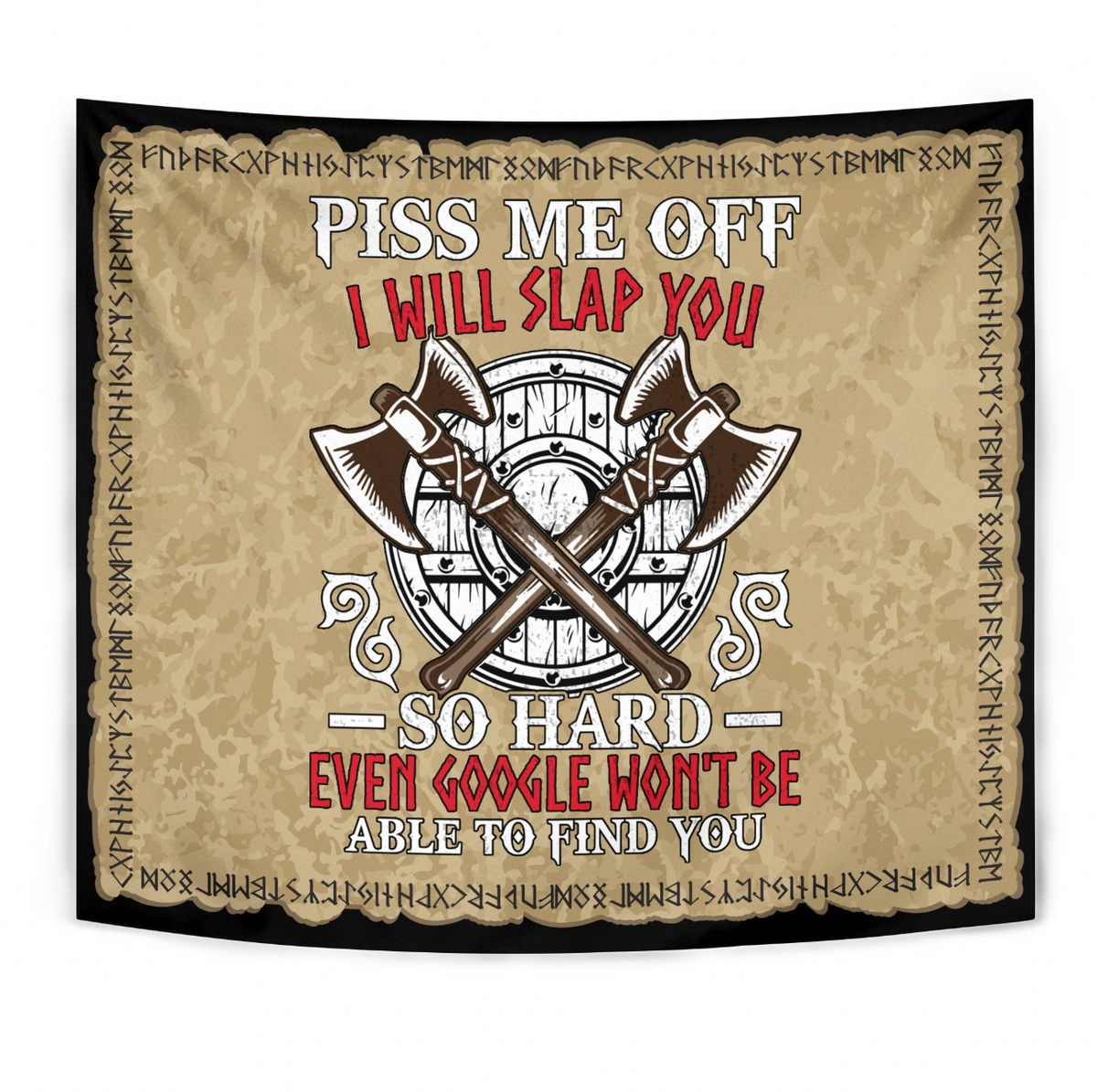 Viking Tapestry - Viking Shield and Axe RLT12 - Wonder Print Shop