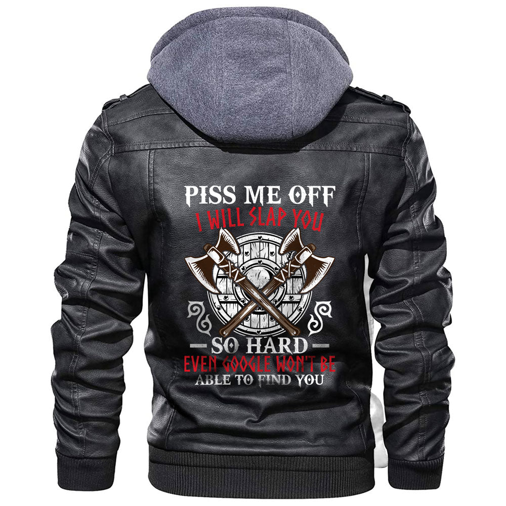 Viking Jacket Viking Shield and Axe Leather Jacket RLT12 - Wonder Print Shop