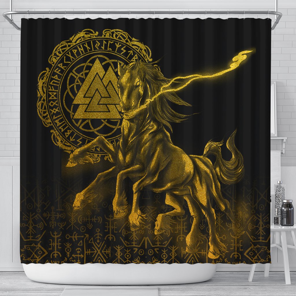 viking-shower-curtain-sleipnir-golden