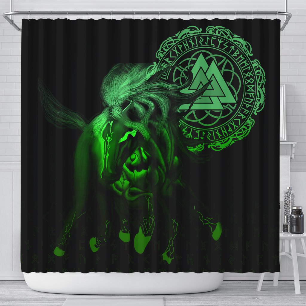 viking-shower-curtain-sleipnir-odin-special-green