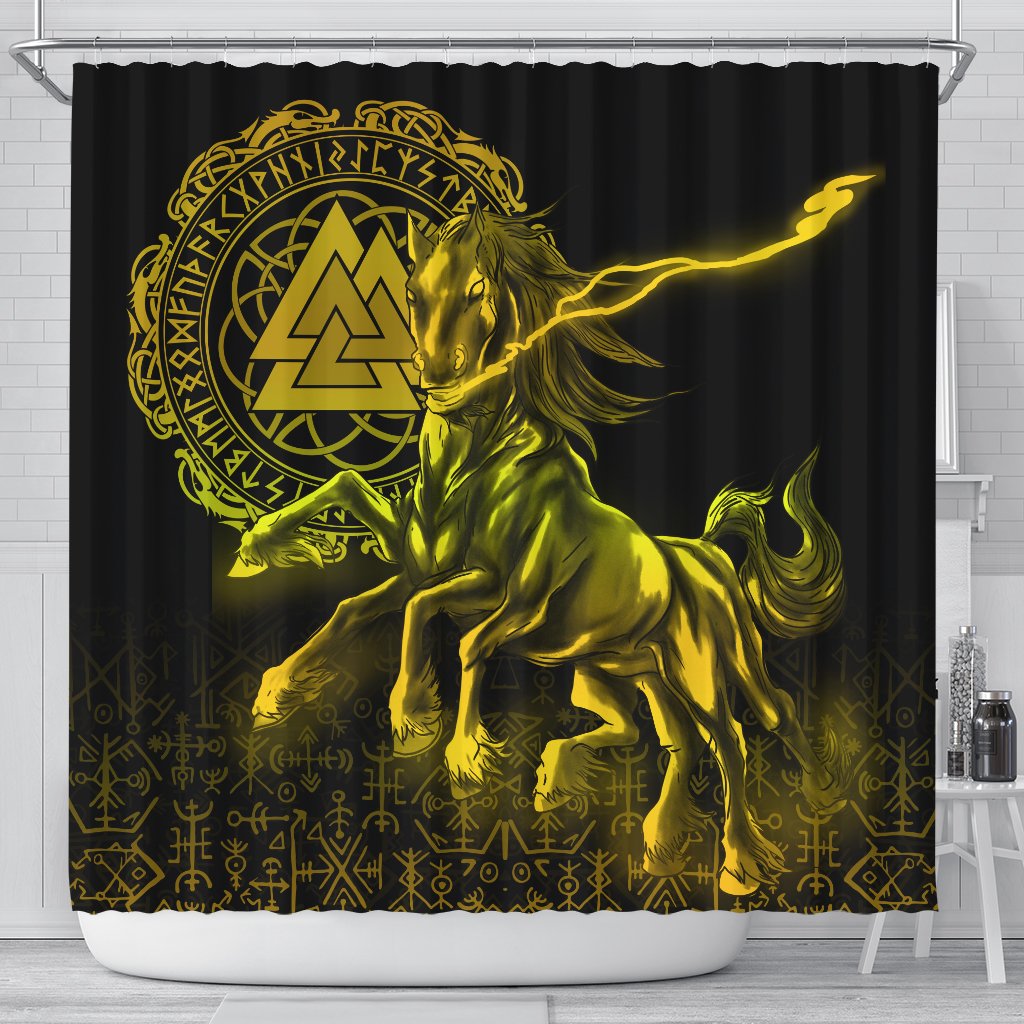 viking-shower-curtain-sleipnir-special-yellow