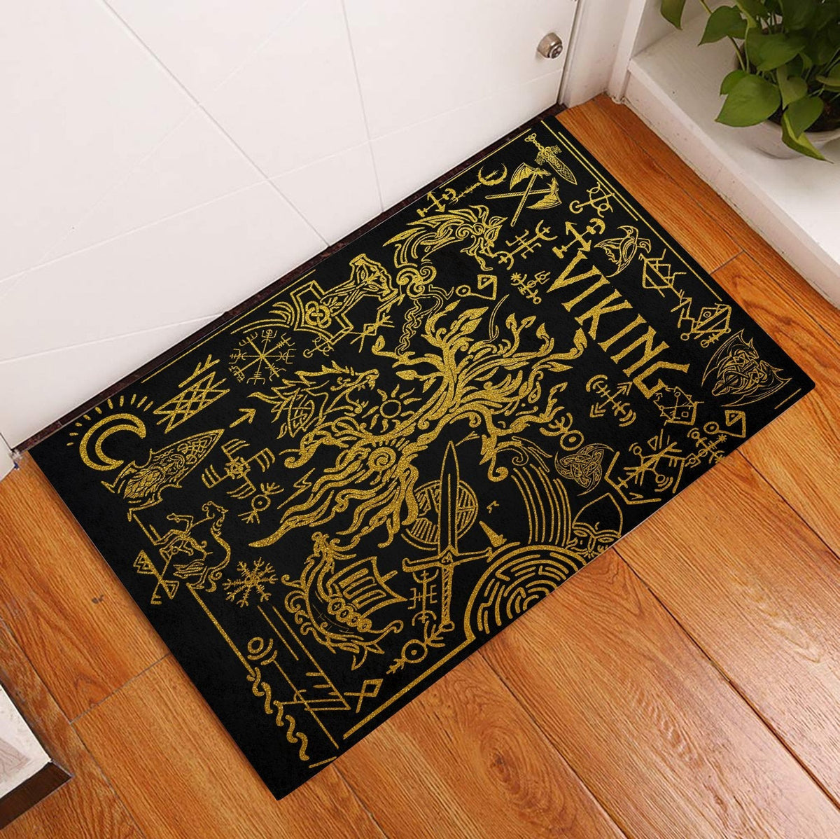 viking-doormat-rubber-base-doormat-viking-symbol-golden