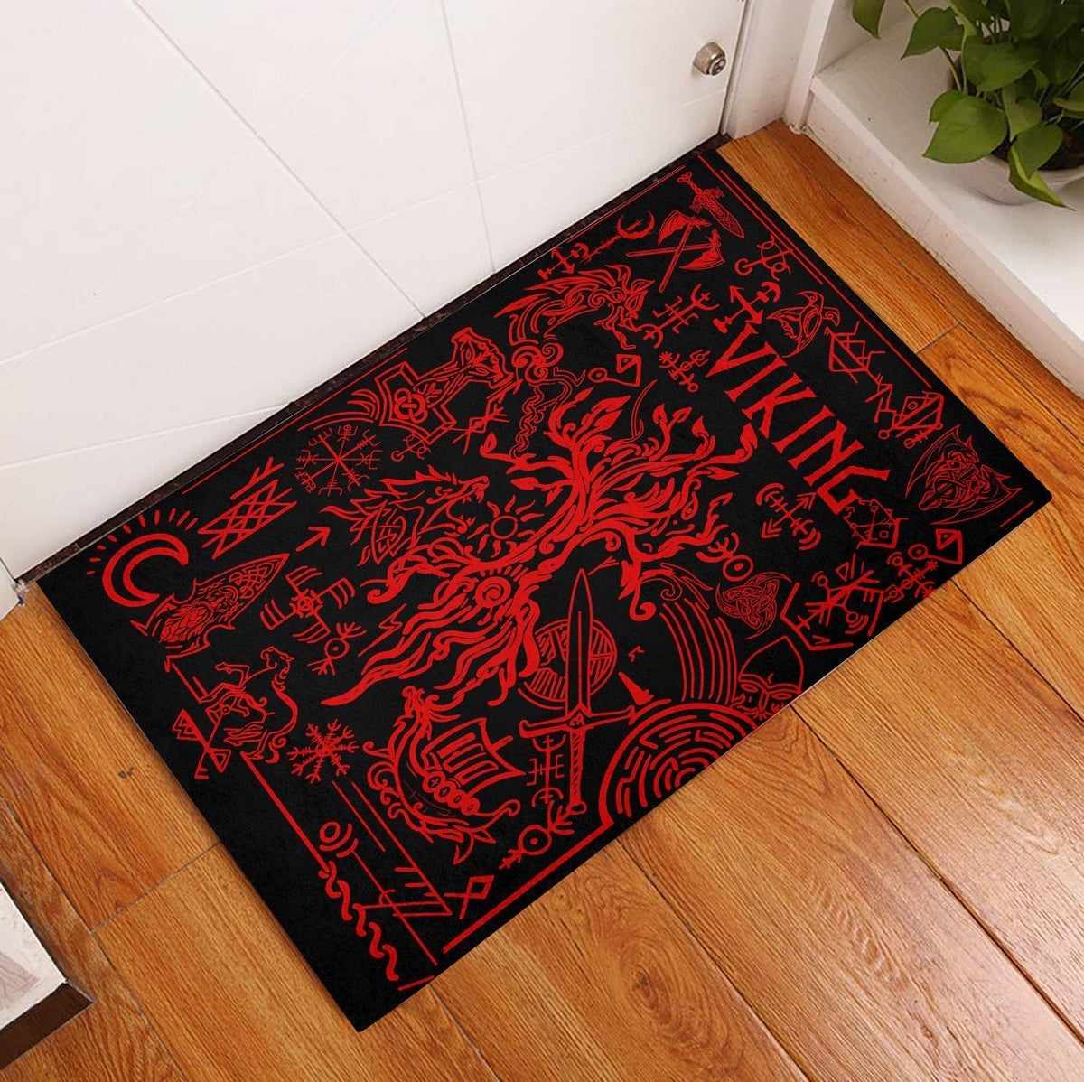 viking-doormat-rubber-base-doormat-viking-symbol-red