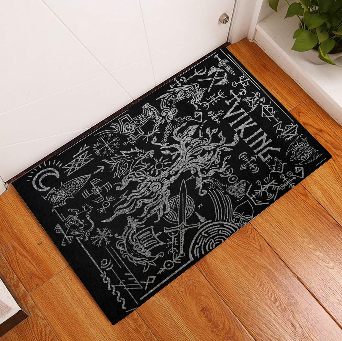 viking-doormat-rubber-base-doormat-viking-symbol-silver