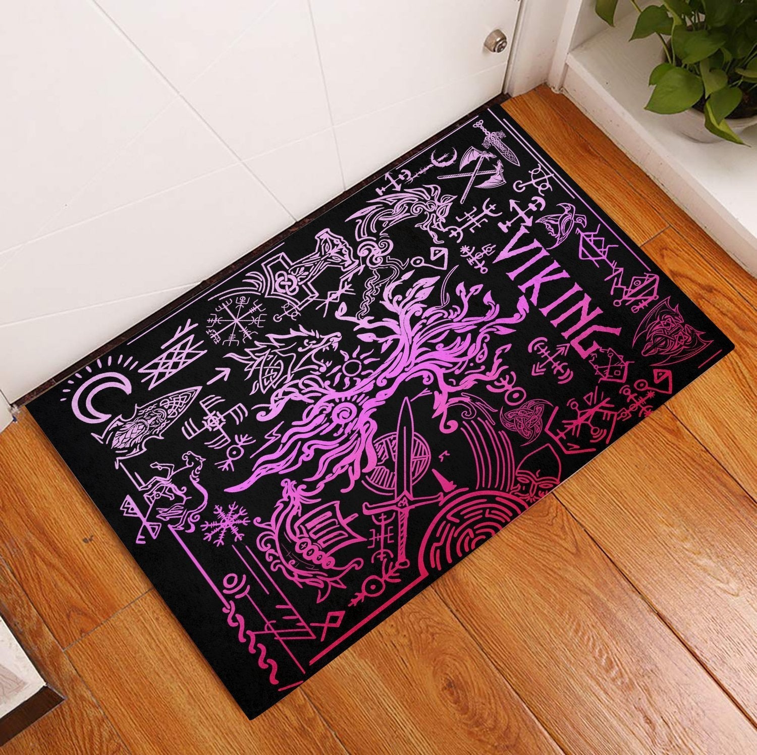 viking-doormat-rubber-base-doormat-viking-symbol-special-pink