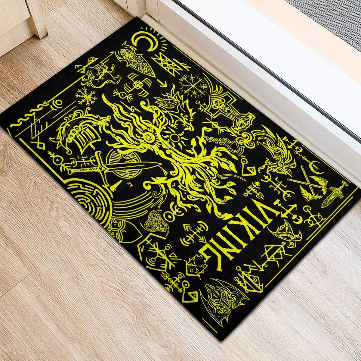 viking-doormat-rubber-base-doormat-viking-symbol-yellow