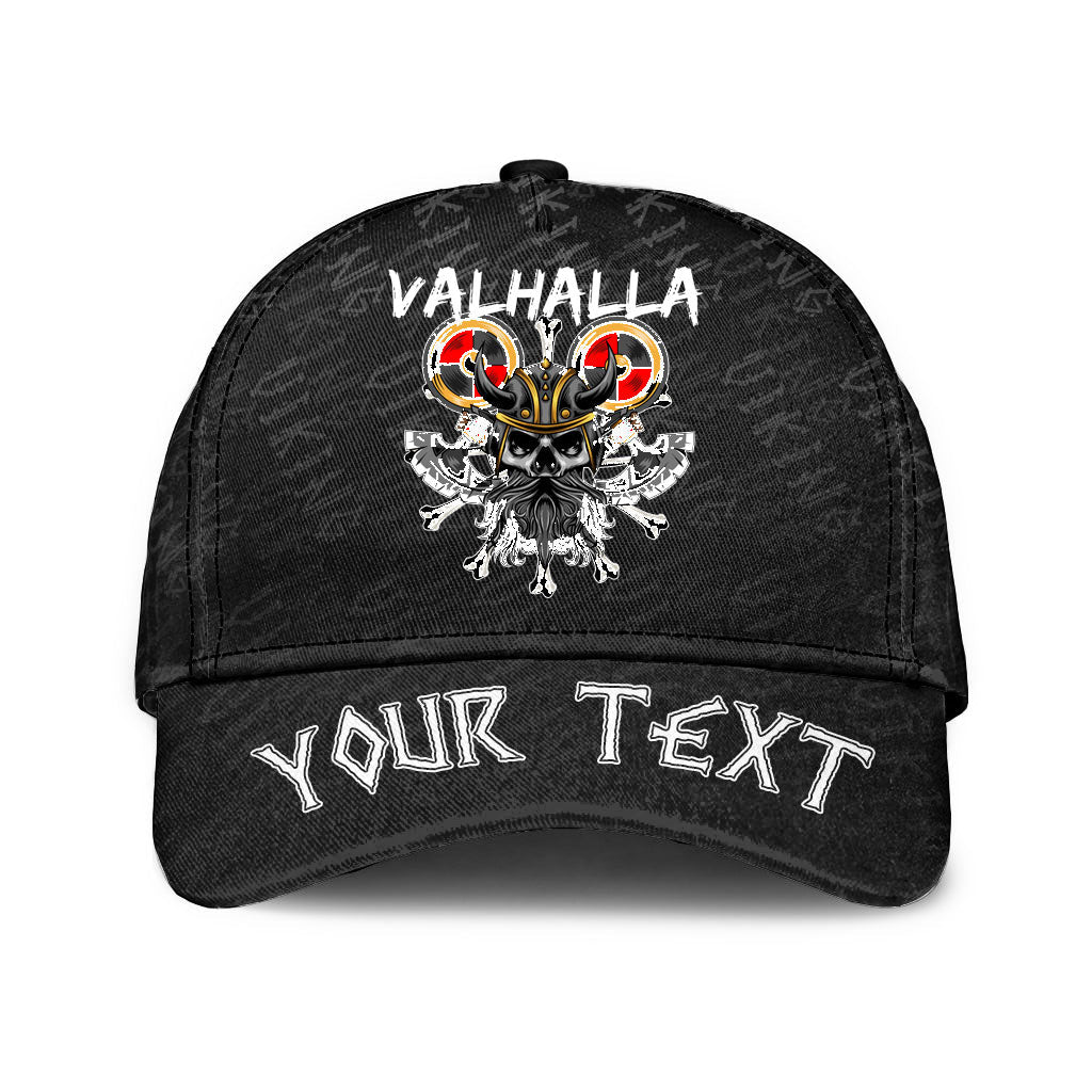viking-classic-cap-custom-vikings-ship-black-and-white-ink-classic-cap