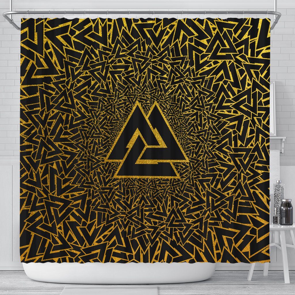 viking-shower-curtain-valknut-golden