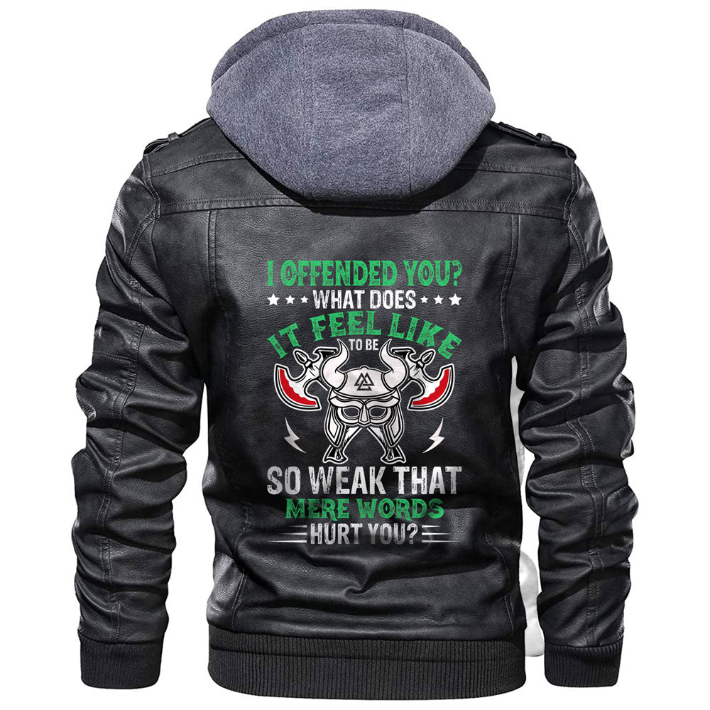 Viking Jacket Viking Warrior Head With Axe Leather Jacket RLT12 - Wonder Print Shop