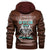 Viking Jacket Viking Warrior Head With Raven Leather Jacket RLT12 - Wonder Print Shop
