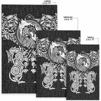 Viking Area Rug Viking Wolf Area Rug RLT12 - Wonder Print Shop