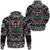 Viking Hoodie Vintage Round Print With Horned Helmet with Bandana Paisley Style RLT12 - Wonder Print Shop