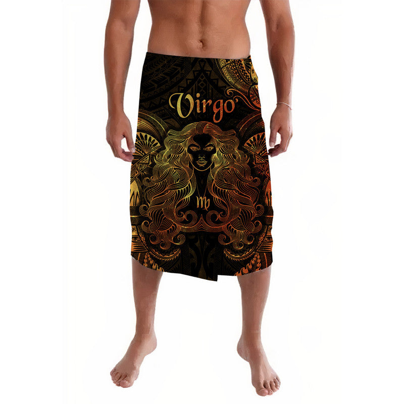 Virgo Zodiac Polynesian Lavalava Unique Style - Gold LT8 - Wonder Print Shop